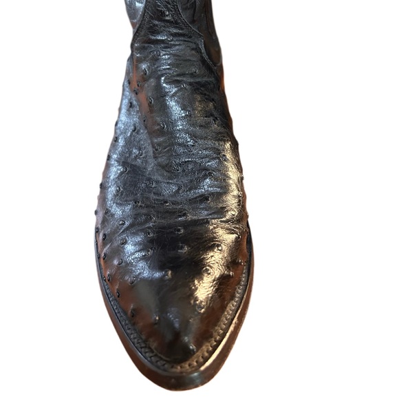 Men’s Vintage Justin Full Quill Ostrich Cowboy Boots Size 9D - Picture 6 of 8